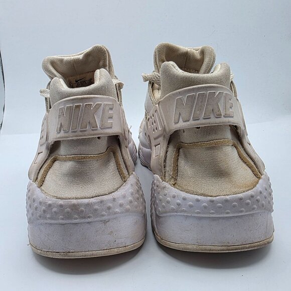 Nike Huarache Run Kids Size 5.5 Triple White Sneaker Shoes Walking Casual